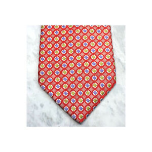 Ike Behar mens necktie Red Square dots tie silk